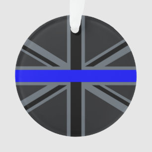 Ornamento Blue Line fino à moda Union Jack