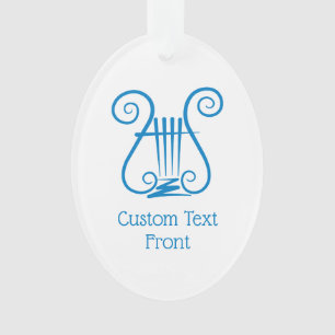 Ornamento Blue Lyre