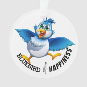 Ornamento Bluebird da felicidade