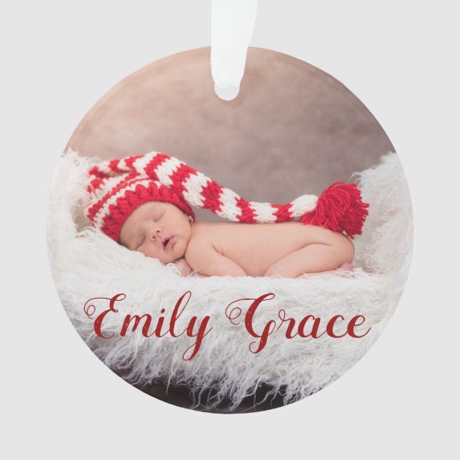 Ornamento Boas festas ano/floco de neve verde (Frente)