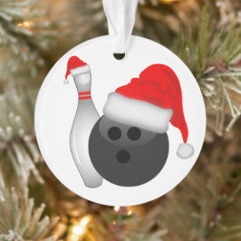 Ornamento Bola de boliche de Natal e Pino