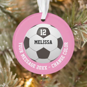 Ornamento Bola de Futebol com Mensagem Personalizada de Nome