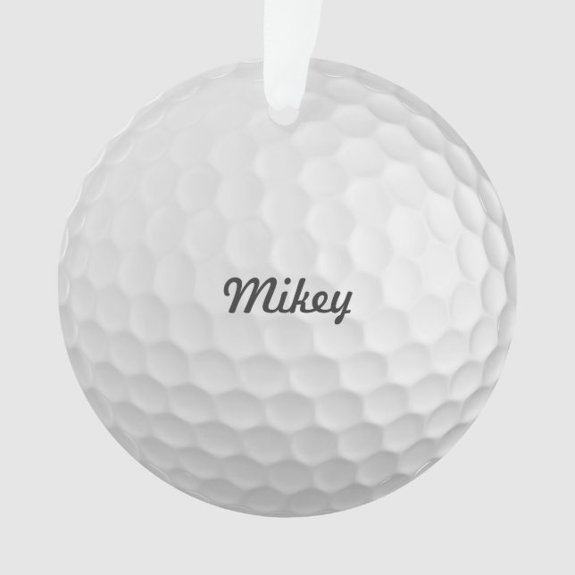 Ornamento Bola de golfe personalizada (Frente)