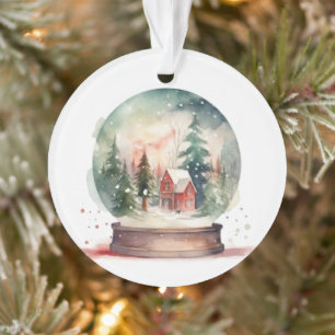 Ornamento Bola de Vidro da Neve Winter Wonderland Natal