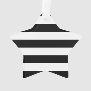 Ornamento Bold Black And White Stripes Design