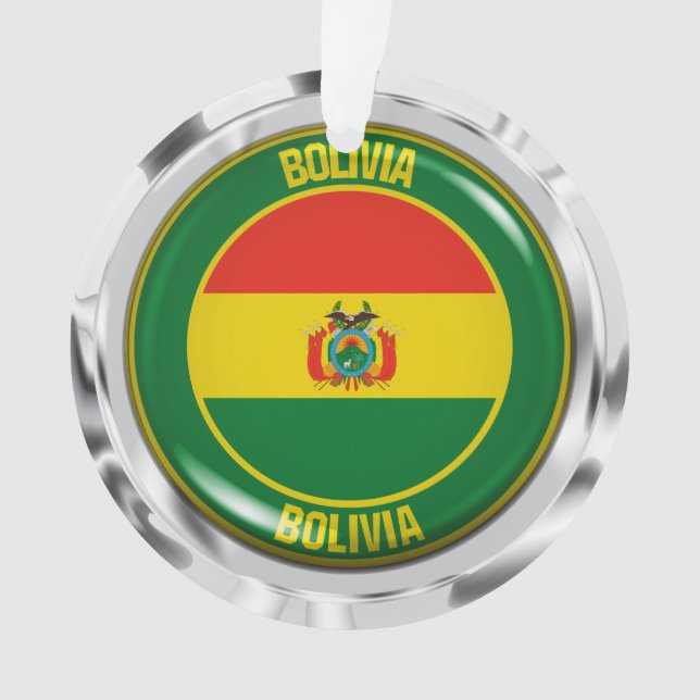 Ornamento Bolívia Round Emblem (Frente)
