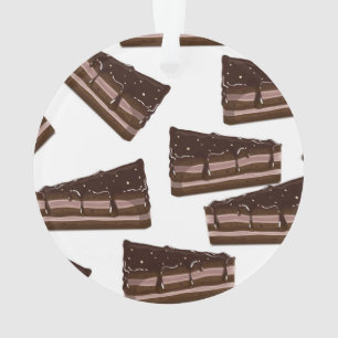Ornamento Bolo de chocolate ao leite.