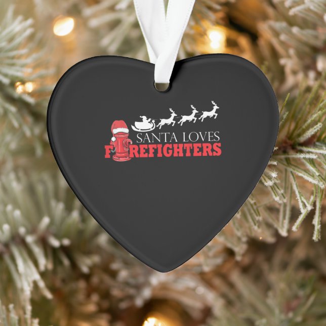 Ornamento Bombeiro Presente de Natal Homem de Fogo (Árvore)