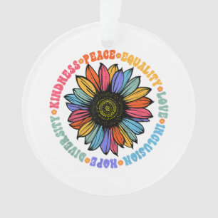 Ornamento Bondade Paz Igualdade Amor Esperança Diversidade H