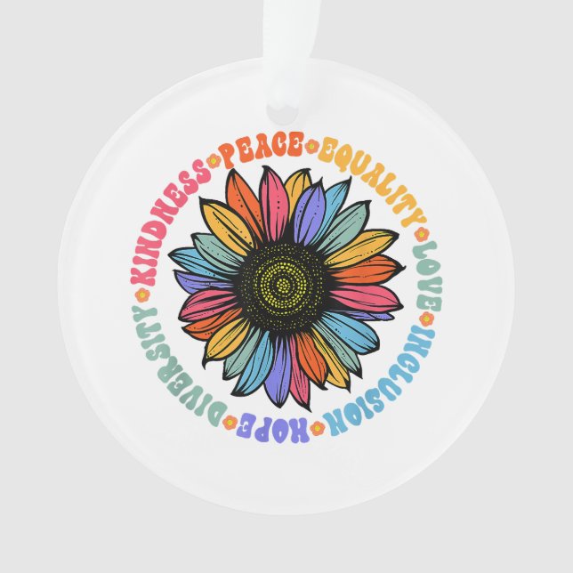 Ornamento Bondade Paz Igualdade Amor Esperança Diversidade H (Frente)