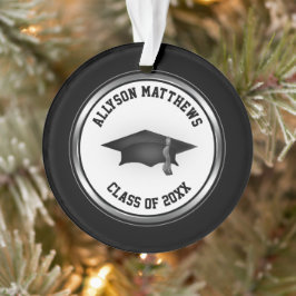 Ornamento Boné de formatura Personalizado Clássico e Tassel