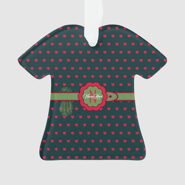 Ornamento Boneca Cinturada Vestido Figurina Natal (Frente)