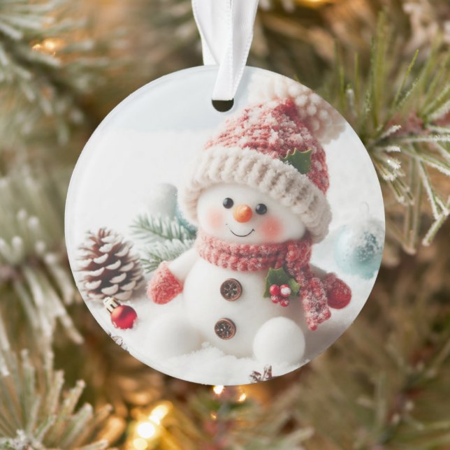 Ornamento Boneco de Neve de Feriado Festivo (Árvore)