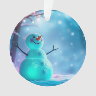 Ornamento Boneco de Neve na Terra de Maravilhas do Inverno