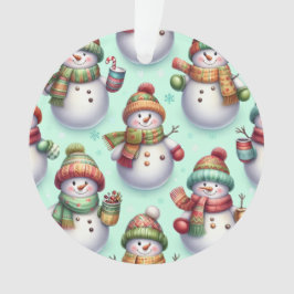 Ornamento Bonecos de Neve Bobos