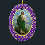 Ornamento bonito do St. Jude<br><div class="desc">O a maioria apóstolo santamente, santo Jude, empregado fiel e de amigo de Jesus, do thee do honoureth da igreja e do invoketh universal, como o consumidor de casos impossíveis, e das coisas desesperou-se quase de. Pray para mim, que am tão miserável. Faça o uso, mim imploram o thee, desse...</div>