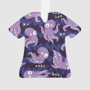 Ornamento Boo Octopus Cute Purple Kids Clothing & Décor