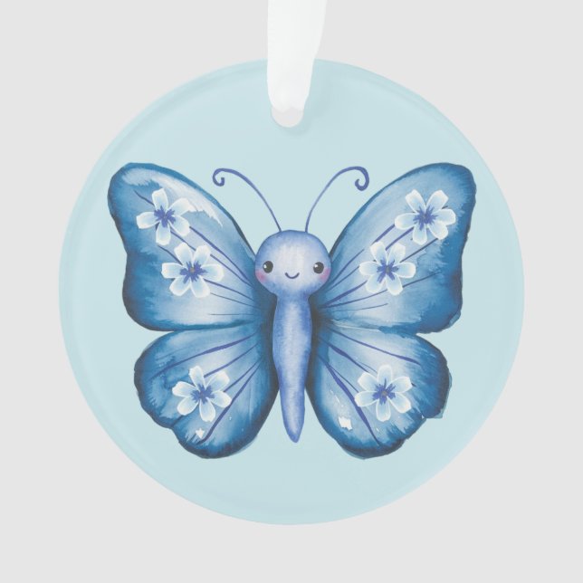 Ornamento Borboleta Azul (Frente)