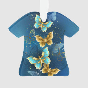 Ornamento Borboletas de ouro