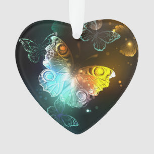 Ornamento Borboletas luminosas e borboletas noturnas