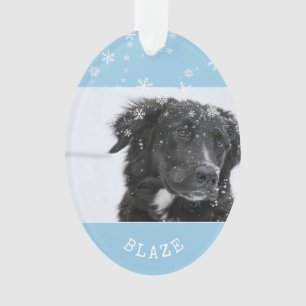 Ornamento Borda Collie Christmas Personalized Pet Photo