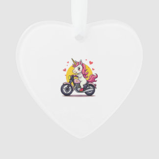 Ornamento Born To Bike Unicorn I Motorcycle Fan Biker Fun Ta
