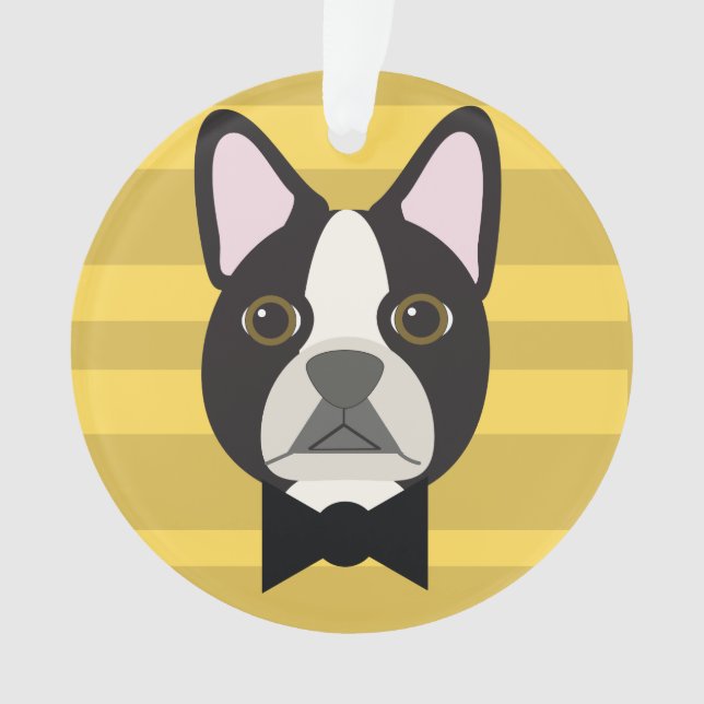 Ornamento Boston Terrier (Frente)