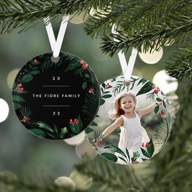 Ornamento Botânica Bonita | Foto personalizada (Criador carregado)