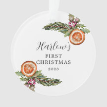 Botânicos de inverno do Primeiro Natal do Bebê