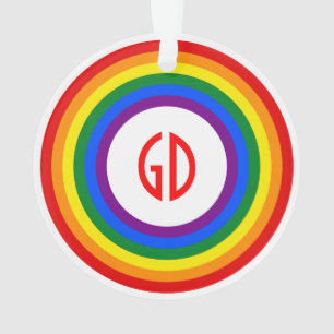 Ornamento BOTÃO RAINBOL + sinal ou monograma