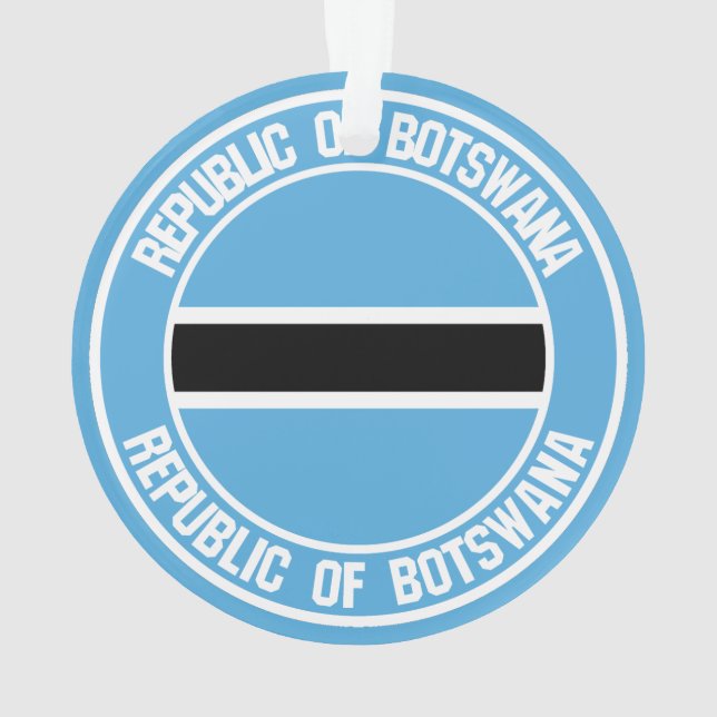 Ornamento Botsuana Round Emblem (Verso)
