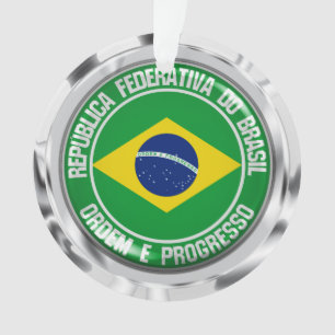Ornamento Brasil Round Emblem