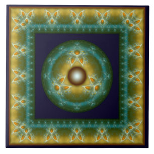 Ornamento brilhante místico fractal ornamentado