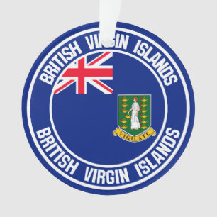 Ornamento British Virgin Islands Round Emblem
