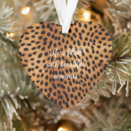 Ornamento Brown Black Safari Cheetah Lepard