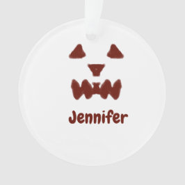 Ornamento Brown Halloween assustador queda rosto acrescentar