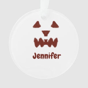 Ornamento Brown Halloween assustador queda rosto acrescentar