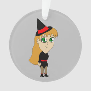 Ornamento bruxa chibi