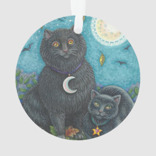 ORNAMENTO BUBO & PYEWACKET, FILA DE FERIADOS DE GATOS NEGROS