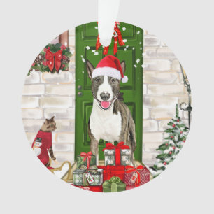 Ornamento Bull Terrier Dog Natal