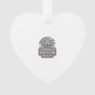 Ornamento Bully Americano Mimado Design de Gravura Vintage_1