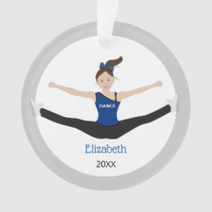 Ornamento Cabelo Marrom da Equipe de perfuração em azul e pr