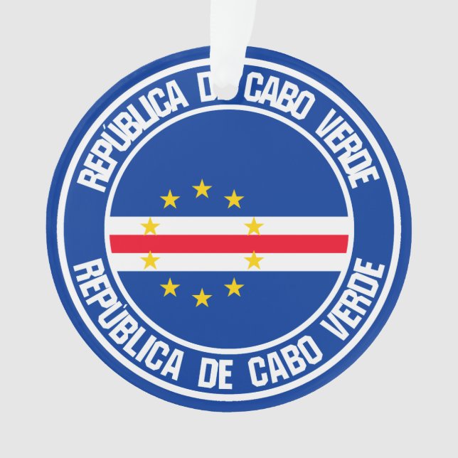 Ornamento Cabo Verde Round Emblem (Frente)