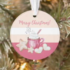 Ornamento Cacau Quente E Cookas, De Fato, De Natal Gelado