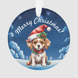 Ornamento cachorrinho de Natal