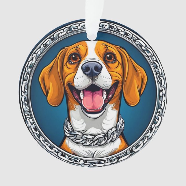 Ornamento Cachorro Beagle fofo (Frente)