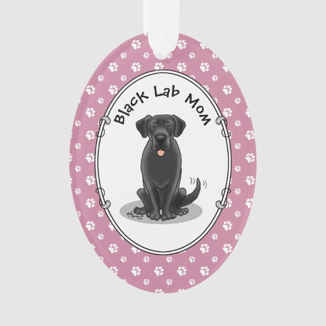 Ornamento Cachorro Bestial (Labrador Retriever Mãe) (Frente)