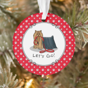 Ornamento Cachorro Bonito - Vamos Ir! Yorkshire Terrier