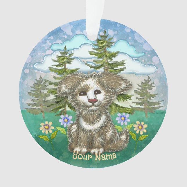 Ornamento Cachorro Brownie Pup  (Frente)