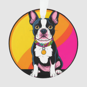 Ornamento Cachorro de Desenho Adorável